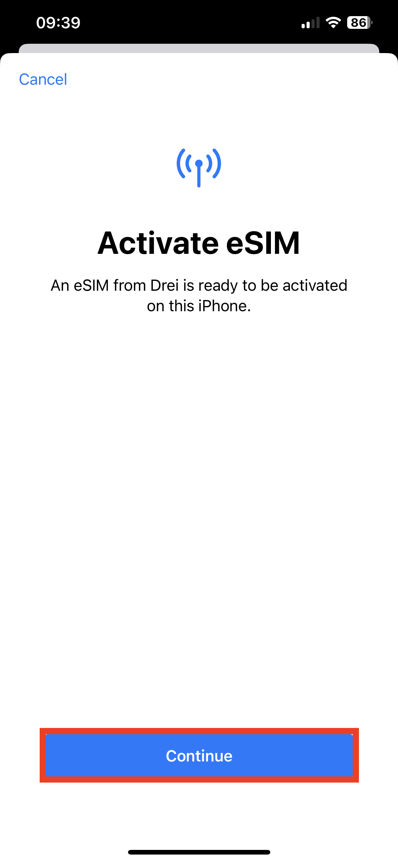 How to install an eSIM on an Apple iOS 17 Device using a QR Code from ...